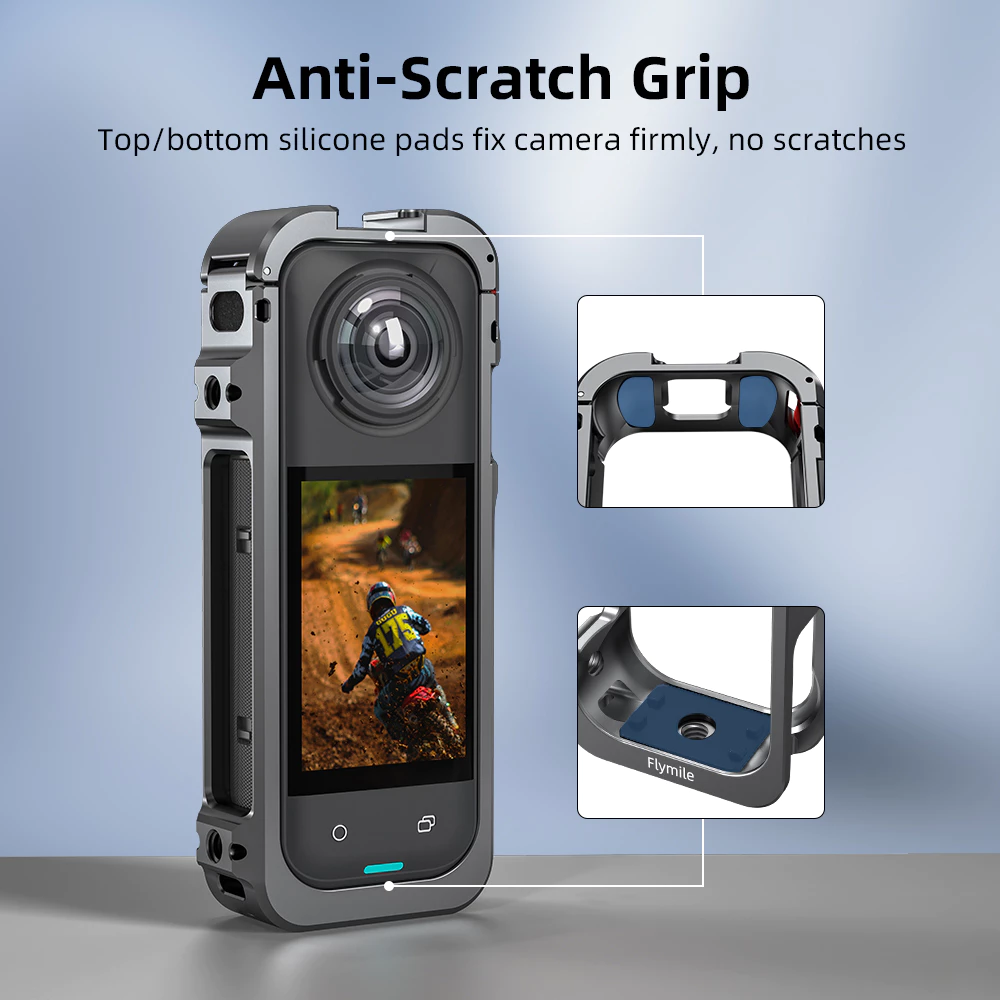 กรงกล้องโลหะกรณี Flymile X5 สําหรับ Insta360 X5 กรอบอลูมิเนียมอัลลอยด์ thumbnail 7