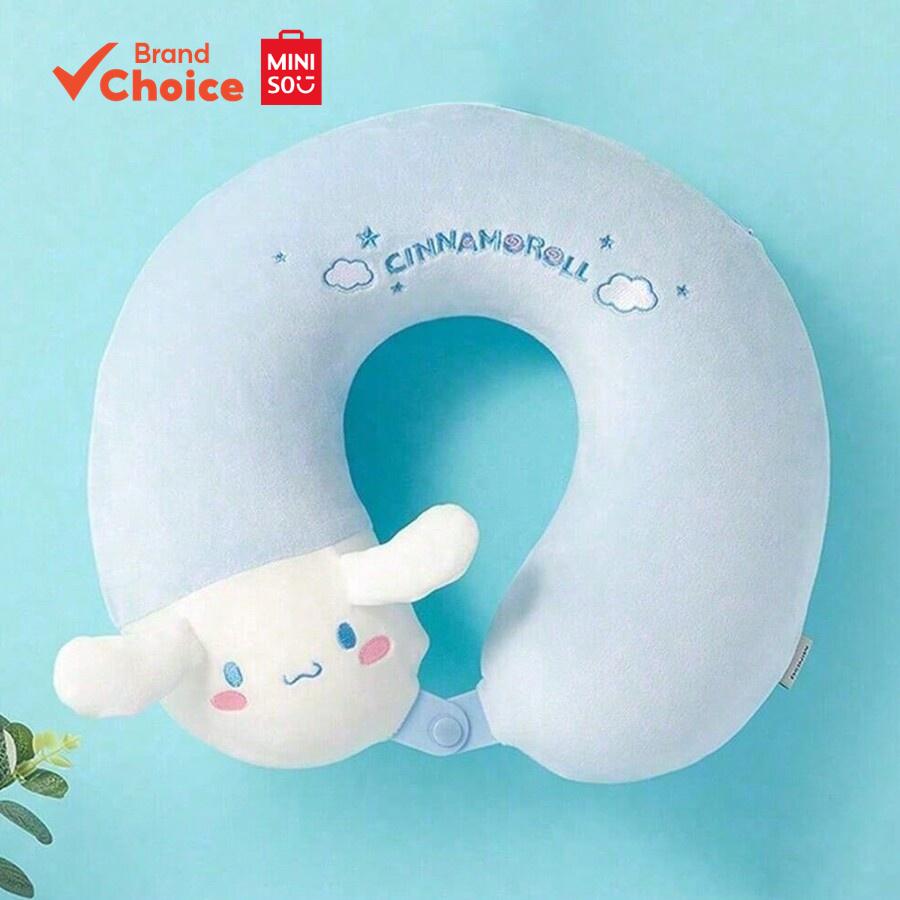 MINISO หมอนรองคอรูปตัวยู Cinnamoroll นุ่มและสบาย ขนาด 32ซม. × 30ซม.