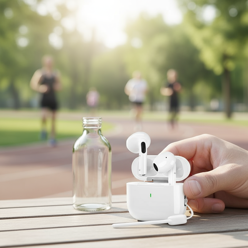 หูฟังบลูทูธไร้สาย J201 รุ่น 5.3 พร้อมไมโครโฟน กันน้ํามาตรฐาน IPX5 ตัดเสียงรบกวน