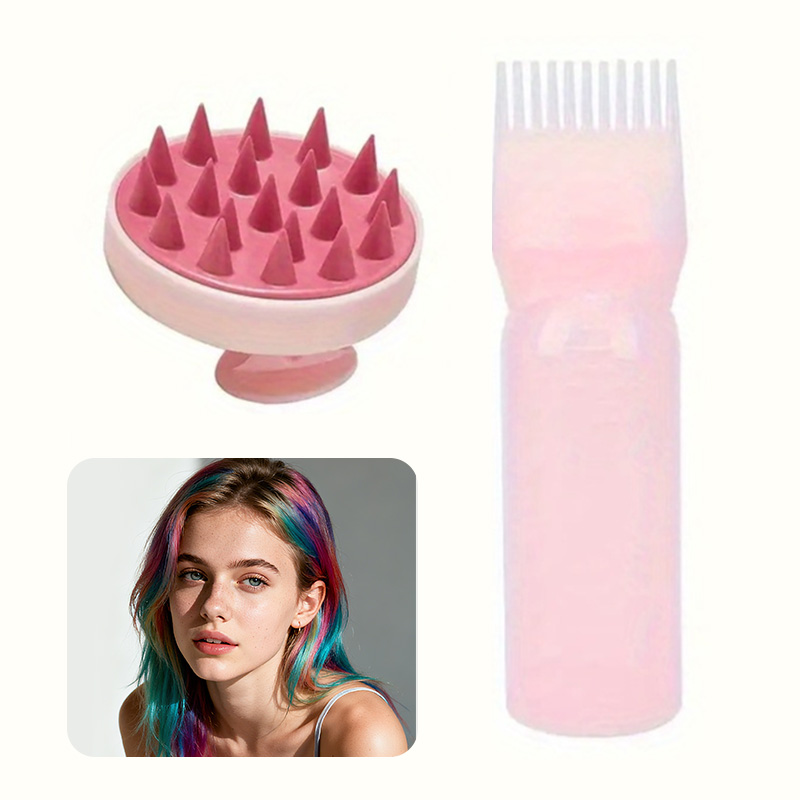 ชุดดูแลเส้นผม TWO Piece: หวีรากและแปรงแชมพู - สําหรับการรักษาสีและการดูแลหนังศีรษะ - รูปที่ 7