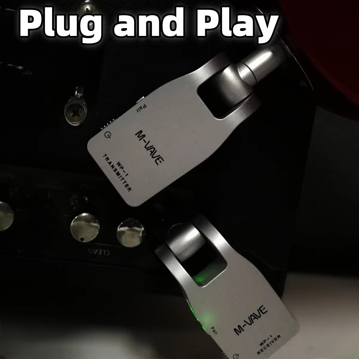 ระบบกีตาร์ไร้สาย M-VAVE WP-1 2.4G | ความหน่วงต่ําพิเศษ | มี 4 ช่อง | ระยะการส่ง 30 เมตร | หมุนได้ 28