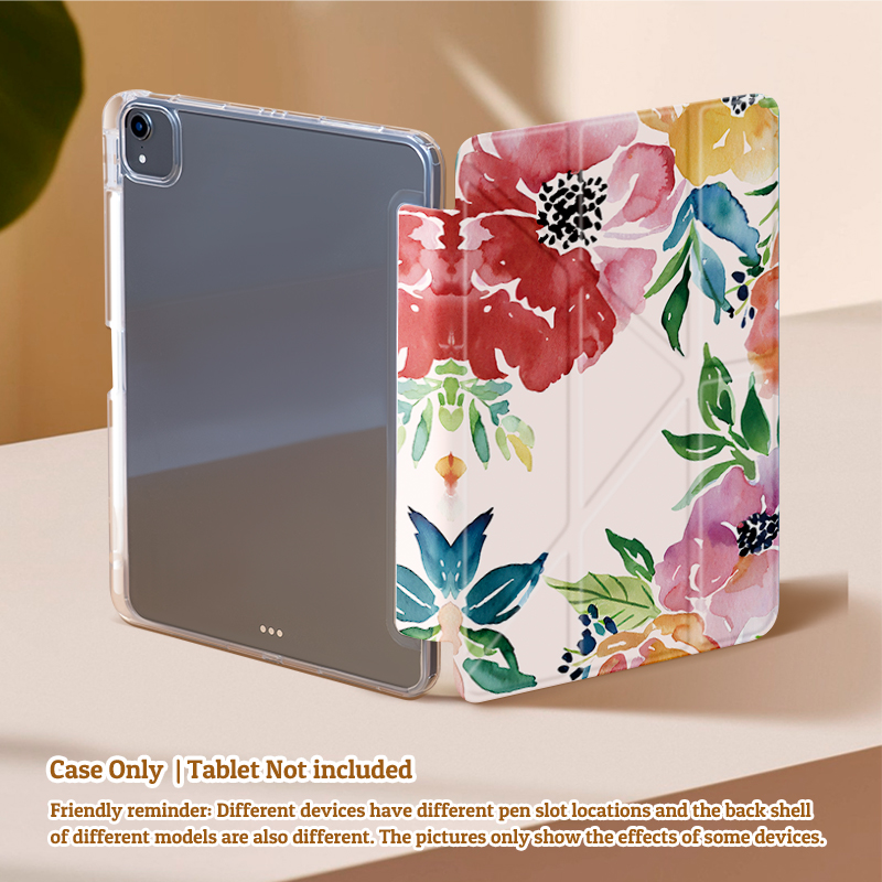 ฝาปิดอะคริลิกน้ําหนักเบา พร้อมฟังก์ชันแบบพับตัว Y สําหรับ iPad Gen 10 และ iPad Air 4/5/6 10.9 ฯลฯ เข