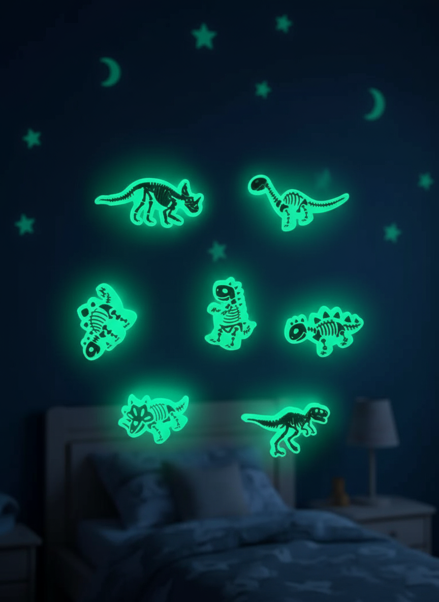 7 ชิ้น จี้เรืองแสงน่ารักสําหรับตกแต่งรองเท้าคร็อก - อุปกรณ์เสริม DIY สําหรับกระเป๋าชายหาดและตกแต่งคร็อก