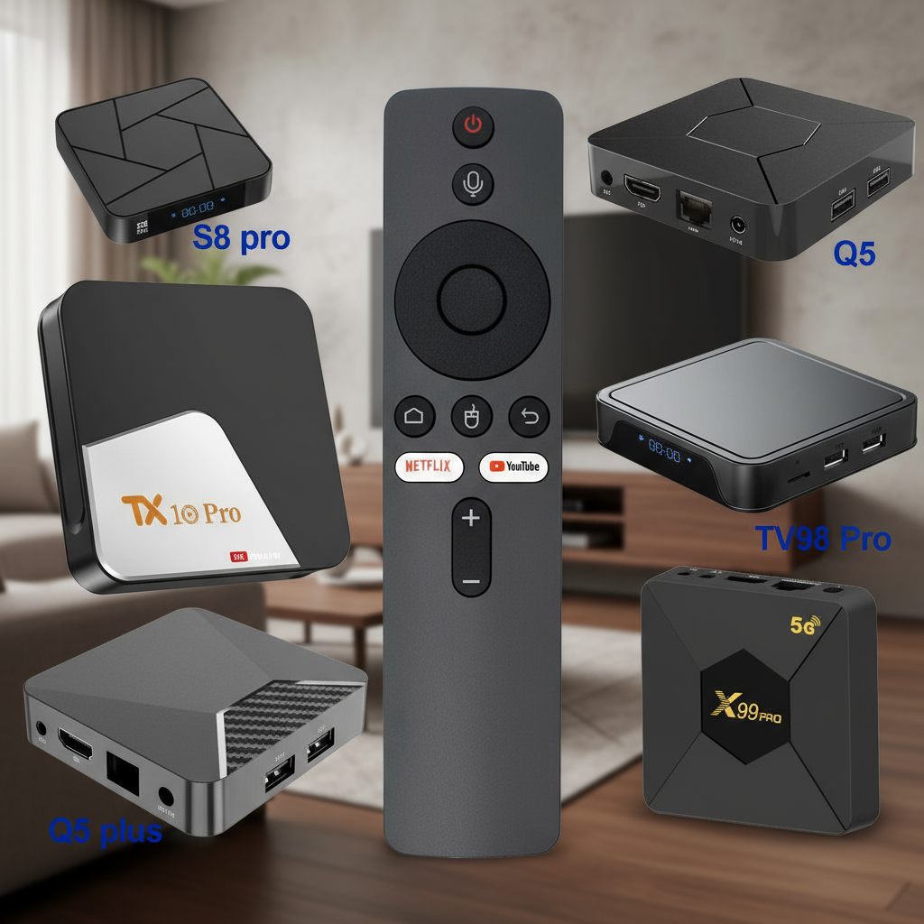 รีโมทคอนโทรลเลอร์สําหรับเครื่องเล่น Android X99 PRO Q5 PLUS tx10 pro TV98 Pro S8 pro TV ATV iATV z6