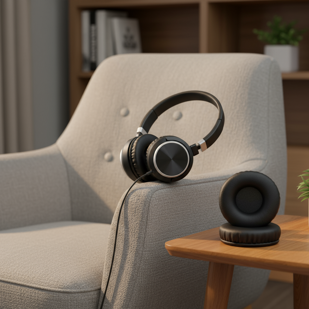 แผ่นรองหูฟังเปลี่ยนสําหรับหูฟัง Jabra Evolve 20 30 40 65