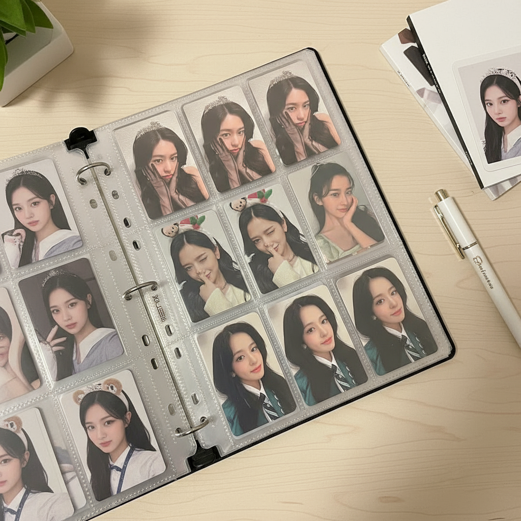 ซองใส่โฟโต้การ์ดขนาด A4 มีช่องใส่ 9 ช่อง สําหรับโพลารอยด์ KPOP ลอมโบ เกม การ์ดสะสม ขนาดใหญ่ อัลบั้มรวม