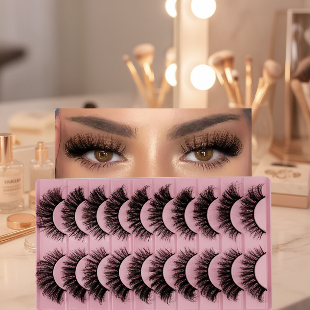 ขนตาปลอม Angel Fluffy ธรรมชาติสไตล์ยาว 0.63 นิ้ว จํานวน 10 คู่ สําหรับลุคธรรมชาติและโดดเด่น