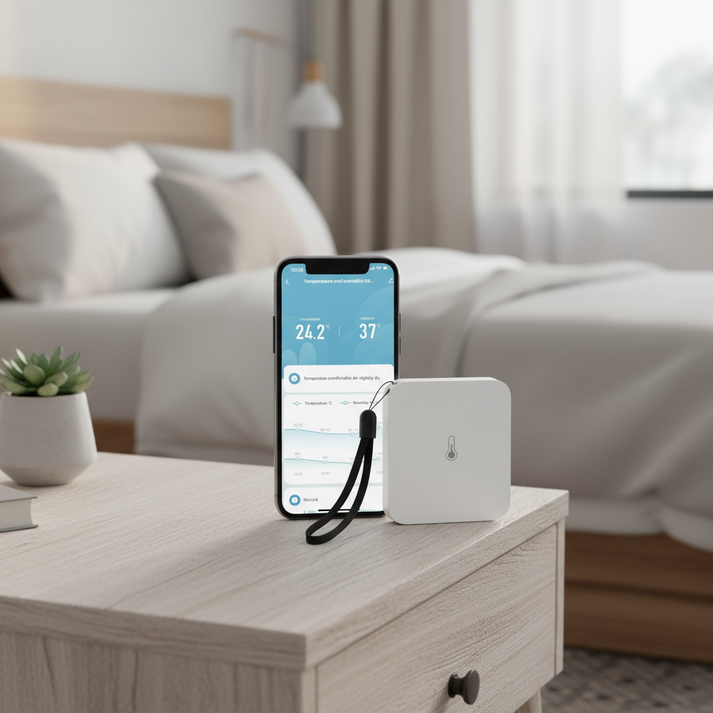 GIRIER เซ็นเซอร์อุณหภูมิและความชื้นอัจฉริยะ ZigBee Tuya รองรับ Alexa Hey Google Home Assistant