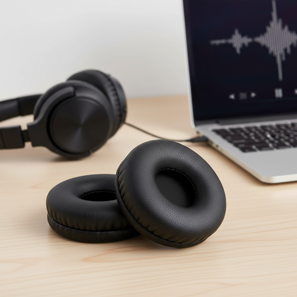 แผ่นรองหูฟังขนาด 55 มม. สําหรับเปลี่ยน Plantronics HW251N 510 520 H261N SaviW710 Audio310 345 Series