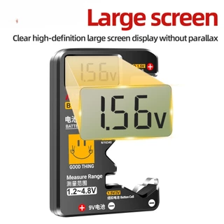 เครื่องทดสอบแบตเตอรี่ Aneng BT189 พร้อมจอ LCD อเนกประสงค์ สำหรับแบตเตอรี่ AA 9V, พาวเวอร์แบงค์, กระดุม และแบตเตอรี่ใช้ในครัวเรือน
