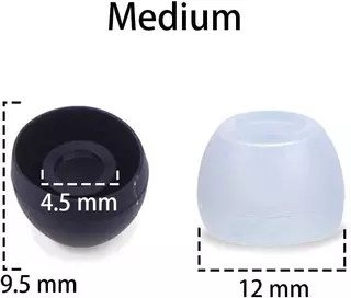 [Shopee Choice] 8 คู่หูฟังทดแทนเคล็ดลับซิลิโคน Eartips Earpads สําหรับ Skullcandy หูฟังสีดําและชัดเจน