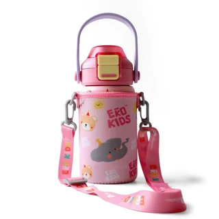 EKOZOU กระเป๋าใส่ขวด ผ้ายืด กระเป๋าใส่แก้ว สายสะพายปรับได้ สำหรับ EKOKIDS/MINI หลายลาย