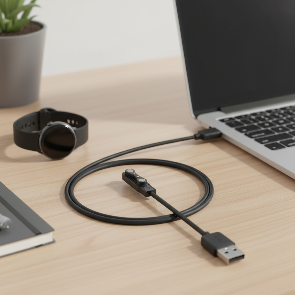 สายชาร์จแม่เหล็ก USB ที่ใช้งานร่วมกับรุ่น W26/LS05/QG21/S11/A1/GX08/TB14/FT10/X5/T9/V20/P22/G1/KC09/