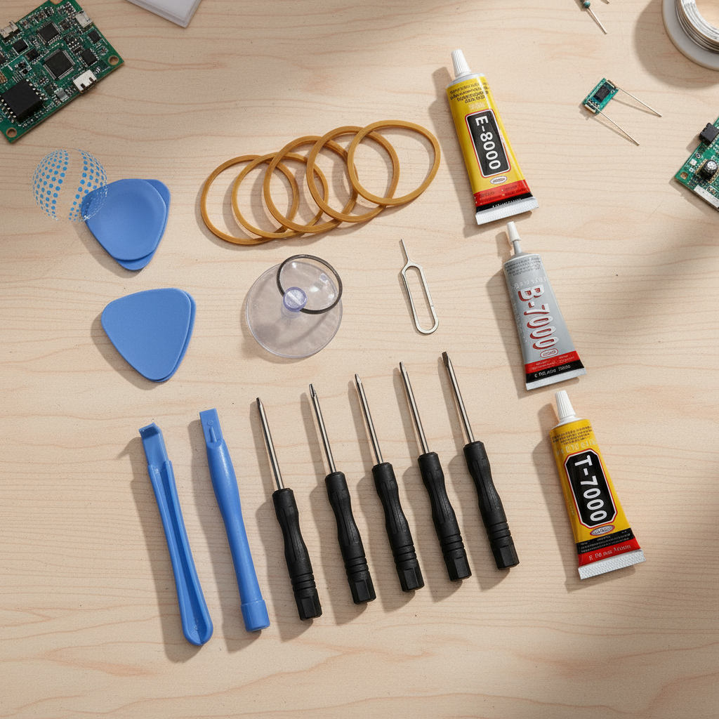 ชุดกาวแรงสูง B7000 E8000 T7000 ขนาด 3ml-110ml พร้อมเครื่องมือ DIY 11 ชิ้น สําหรับติดสติกเกอร์โทรศัพท