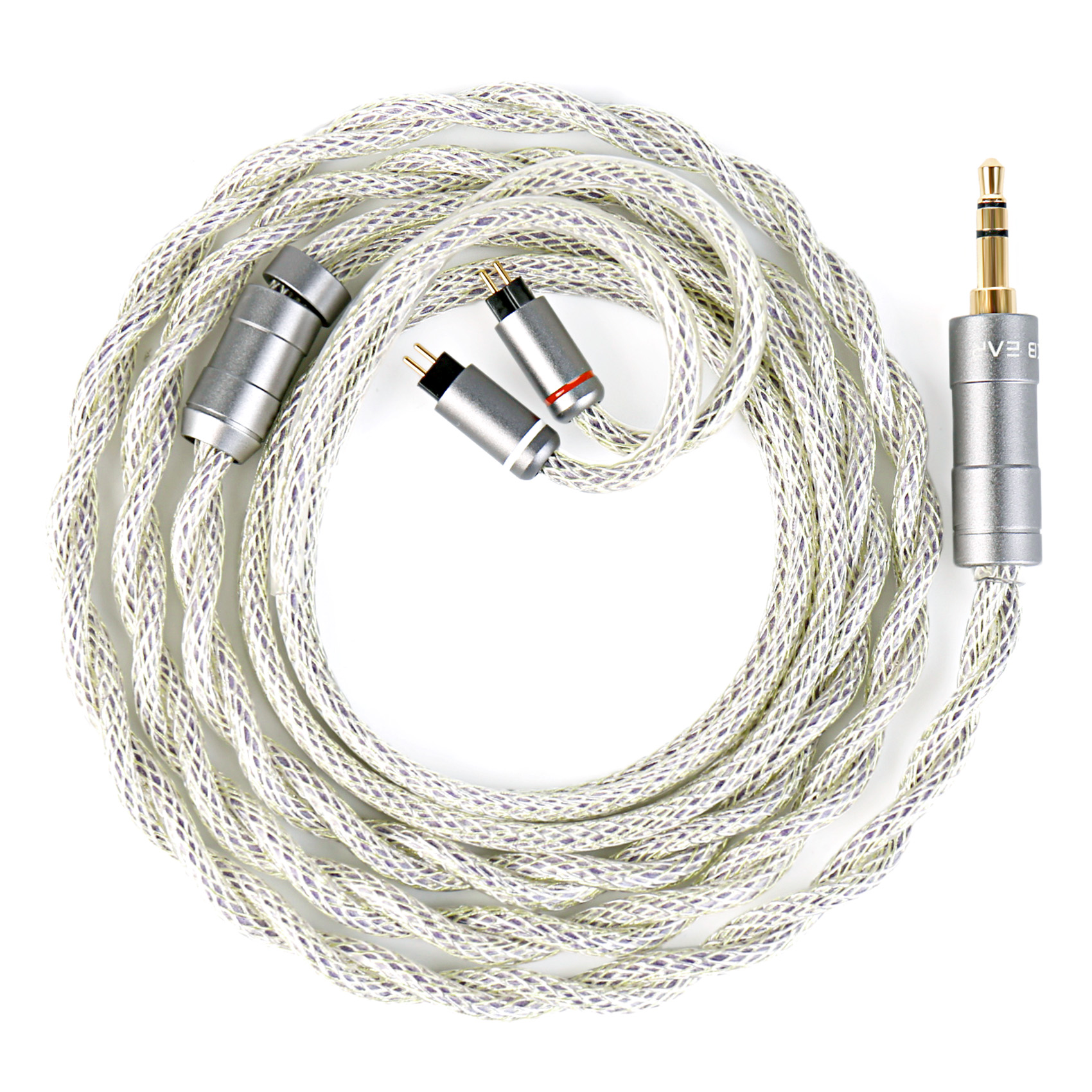 KBEAR HunYuan สาย IEM Quad-Material Fusion 3.5 มม.4.4 มม.1.2M HiFi อัพเกรดสําหรับ KZ Pro