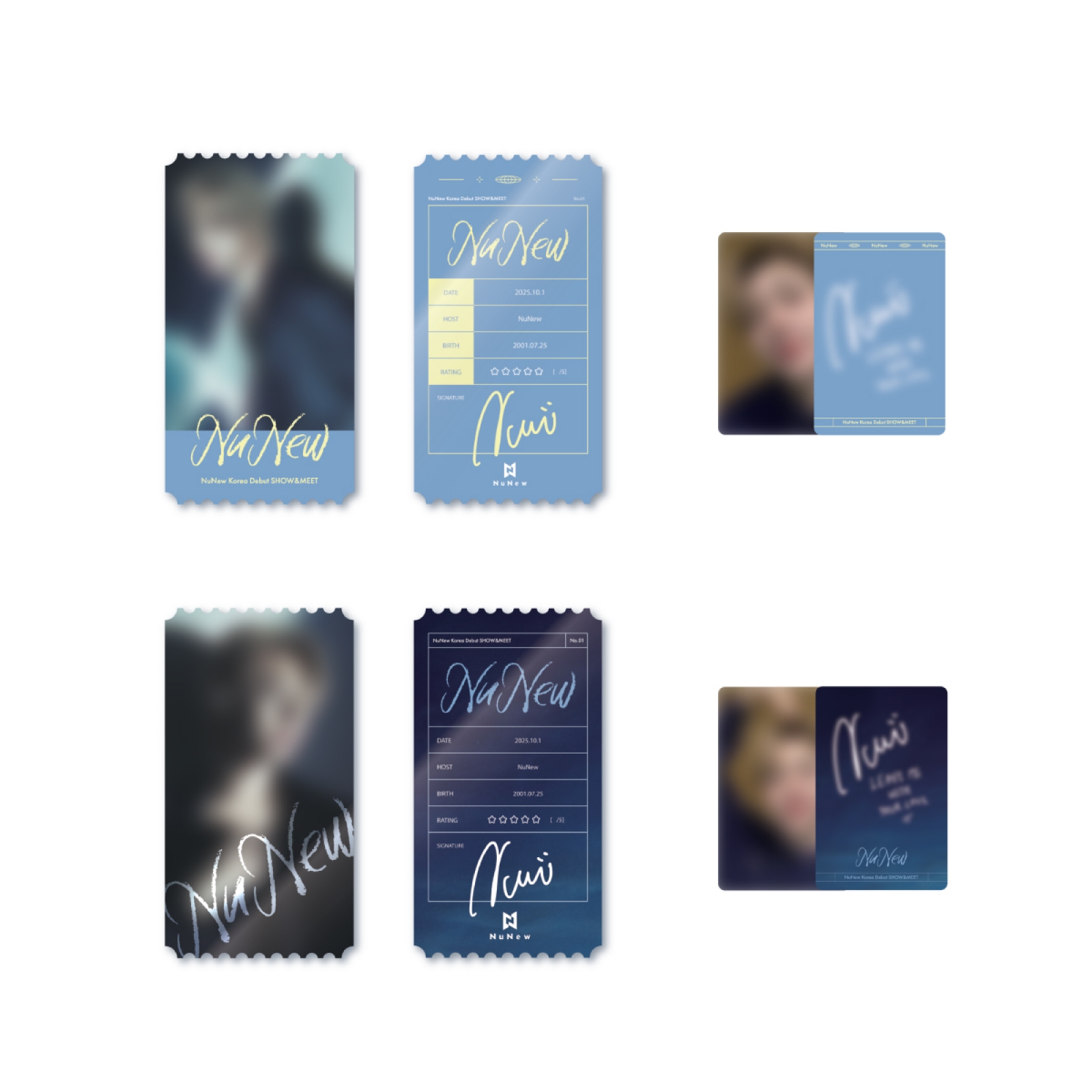 [PRE-ORDER] 2025 NuNew Korea Debut SHOW&MEET OFFICIAL MD - 02 TICKET SET