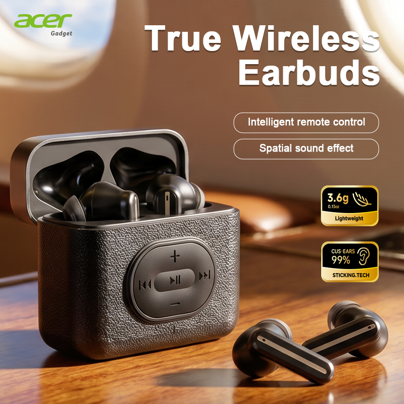 Acer OHR806 หูฟัง TWS หูฟังไร้สายบลูทูธ 5.4 Low-Latency หูฟังสําหรับเล่นเกมชุดหูฟังพร้อมไมโครโฟนกีฬา