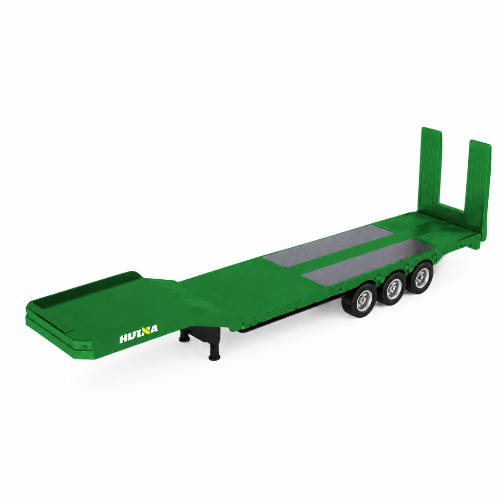 HUINA 1502 รถบรรทุกกึ่งพ่วงขนาด 1:18 พร้อมทางลาด สําหรับเด็กและเด็กผู้ชายเล่นผจญภัยทั้งในและนอกอาคาร