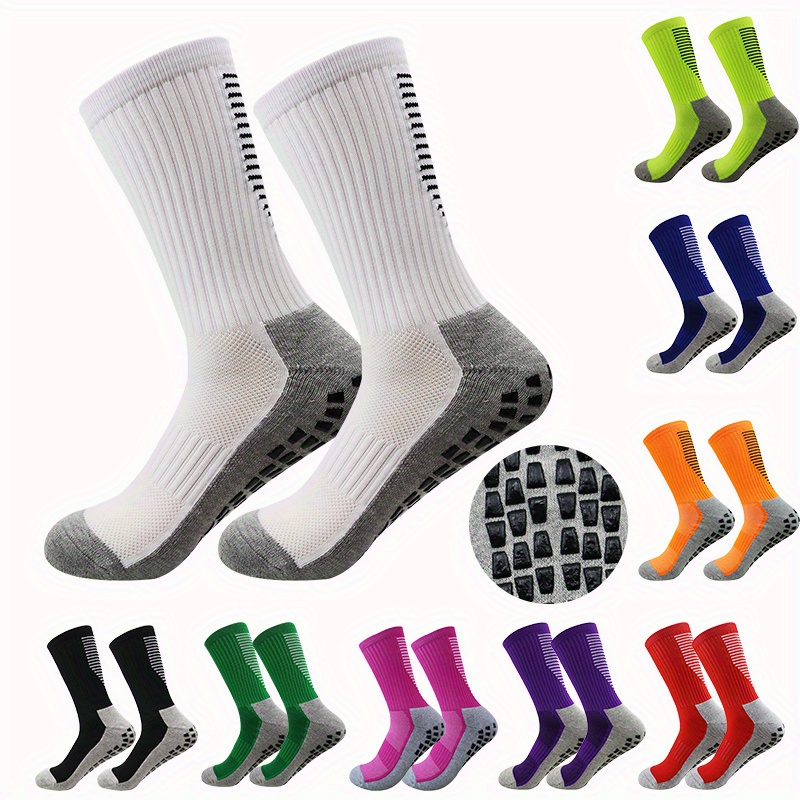 ถุงเท้าฟุตบอลกันลื่นสําหรับผู้ชาย 1 คู่ – CoolMax Nylon Moisture Wicking, EU Size 39-46