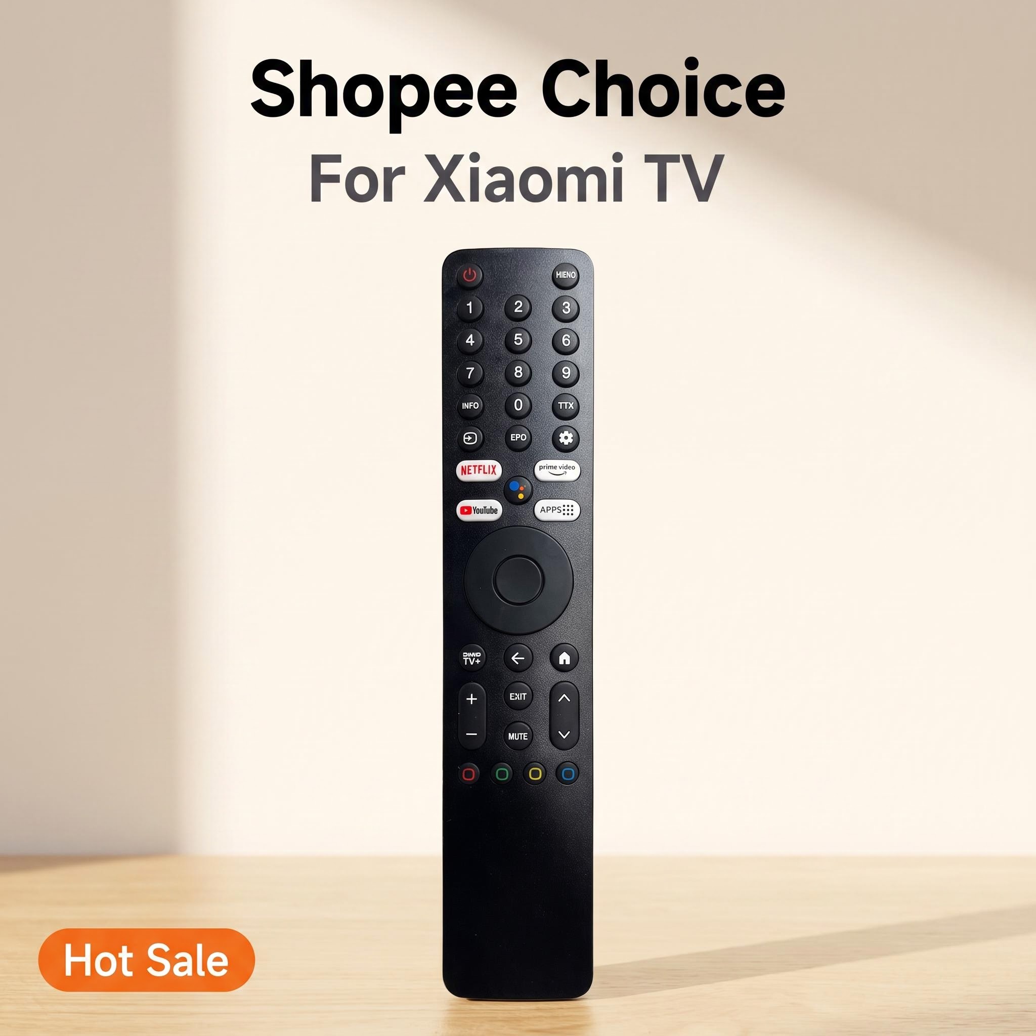 รีโมทคอนโทรลบลูทูธเสียงสําหรับ Xiaomi สมาร์ททีวี L32M8-P2SEA L43M8-P2SEA ปุ่มลัด Netflix YouTube