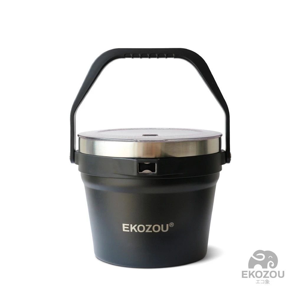 EKOZOU ถังน้ำแข็งสแตนเลส 304 รุ่น EKO WILDER มีที่เปิดขวด ความจุ 7 ลิตร มีให้เลือก 2 สี