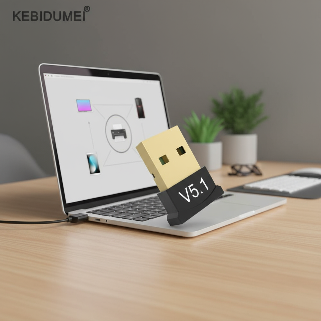 อะแดปเตอร์บลูทูธ ดองเกิล USB สําหรับคอมพิวเตอร์พีซีและแล็ปท็อป