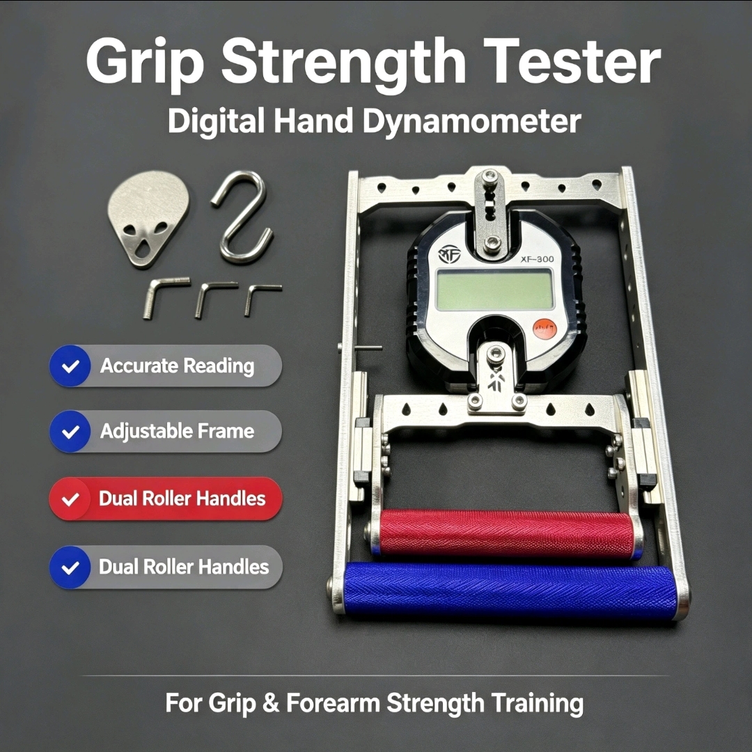 Cyclone 300Pro Grip Dynamometer 300KG Professional Hand Force Tester สําหรับแขนมวยปล้ํา Forearm & Pinch Strength Fitness Training