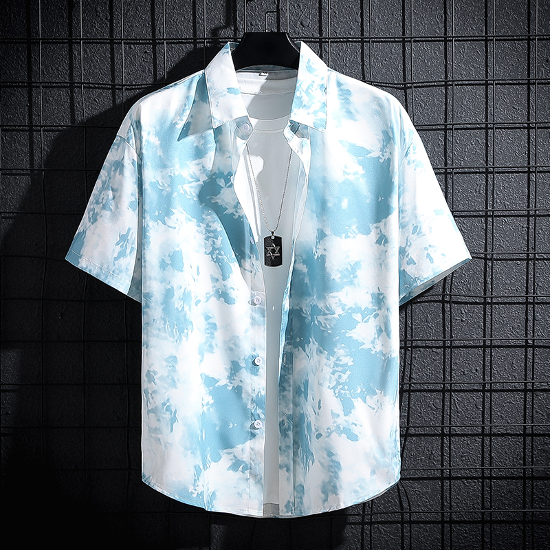 เสื้อเชิ้ตคอปกคิวบาสําหรับผู้ชาย - แขนสั้นระบายอากาศบาง, ฤดูร้อนเสื้อลําลองสําหรับทั้งชายและหญิง | มีชีวิตชีวา สี เหมาะสําหรับชายหาด ถนน & ปาร์ตี้