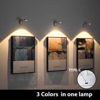 Wireless LED Night Light with Motion Sensor, USB TYPE-C Rechargeable Wall Lamp for Bedroom USB Light USB LED Light Mini Light USB Night Light