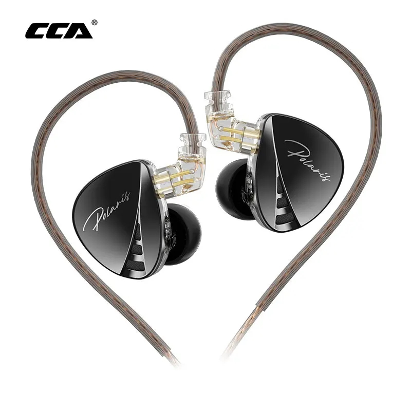 หูฟัง CCA Polaris Tunable IEMs HiFi หูฟังอินเอียร์แบบมีสาย Dual Cavity Dynamic Driver พร้อมสายหูฟังท
