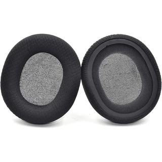 แผ่นรองหูฟังผ้าสีดําสําหรับ SteelSeries Arctis 3 5 7 9 1 Pro แผ่นรองหูฟังสําหรับเปลี่ยนสําหรับหูฟังเกมมิ่ง
