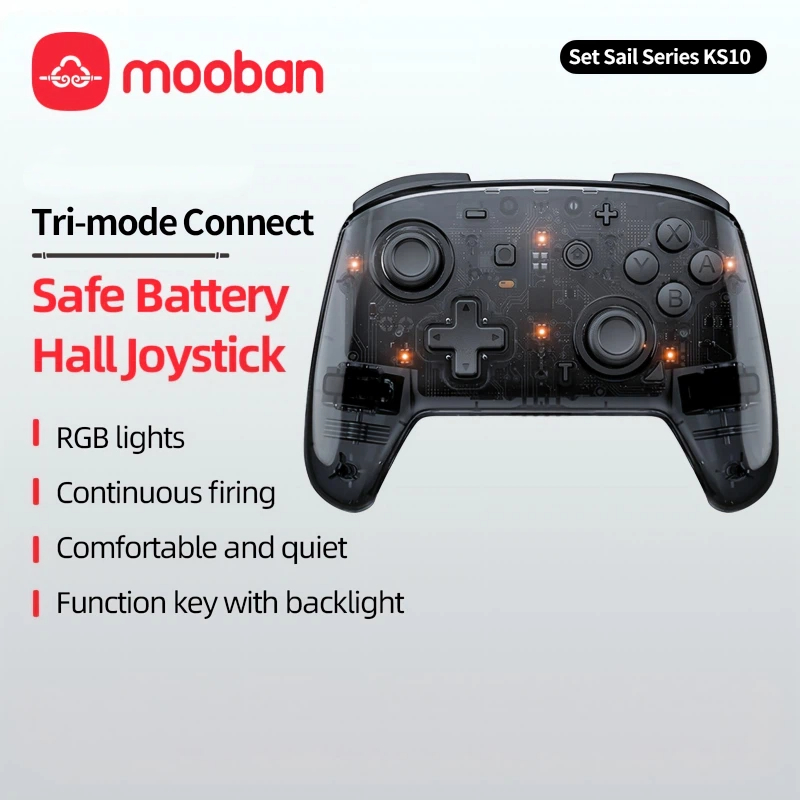 โมบัน คอนโทรลเลอร์เกมไร้สายสําหรับ PC เกม NBA 2K Horizon - โหมดผู้เล่นคู่สําหรับ Switch กล่องทีวี, P