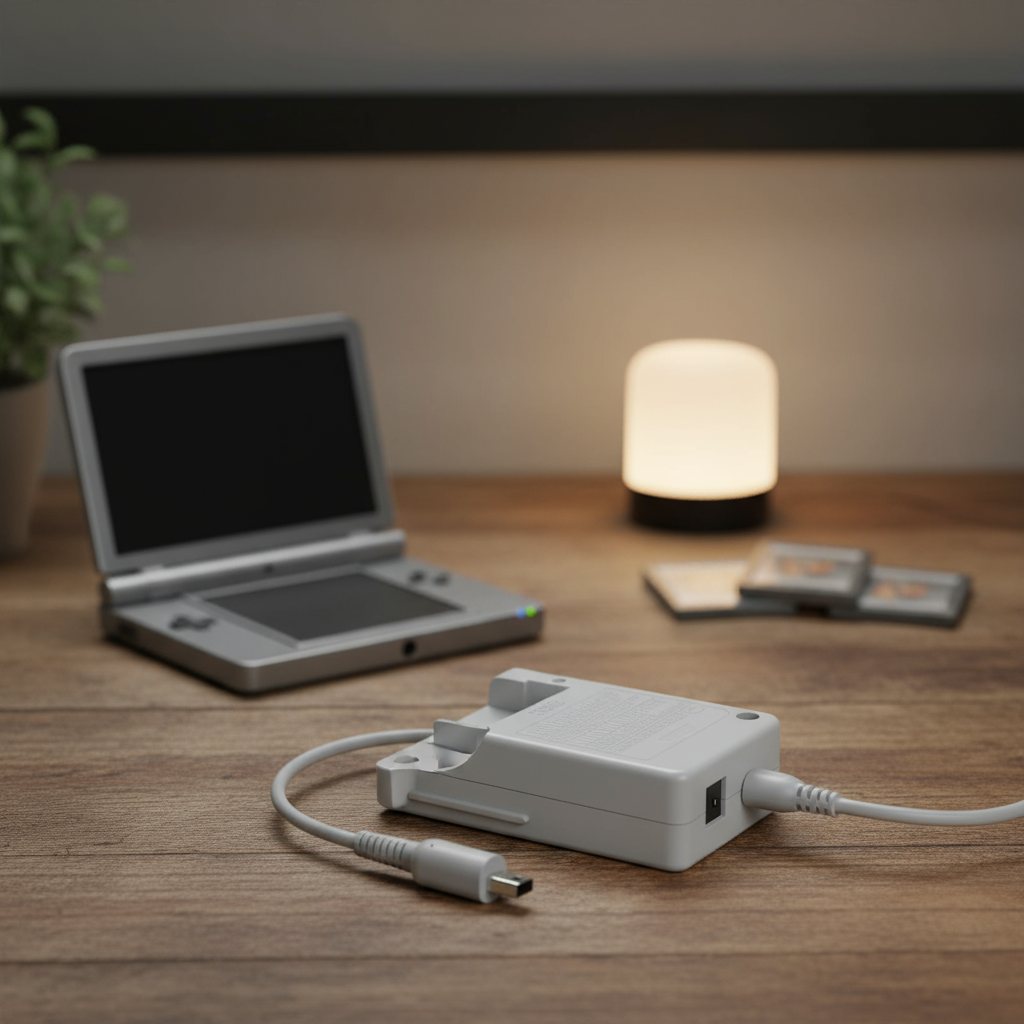 ที่ชาร์จ 3DS ที่เข้ากันได้กับ Nintendo 3DS/DSi/DSi XL/2DS/2DS XL/New 3DS XL ปลั๊ก 100-240V