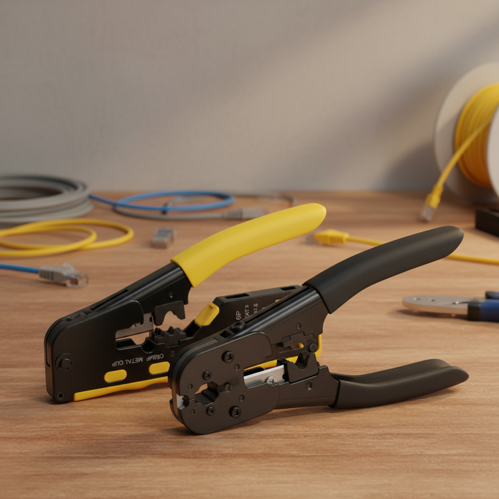 1 ชิ้น เครื่องมือย้ําสายอเนกประสงค์ EZ Pass Through สําหรับเครือข่าย CAT5 CAT6 CAT7 RJ45 RJ11 R12 คี