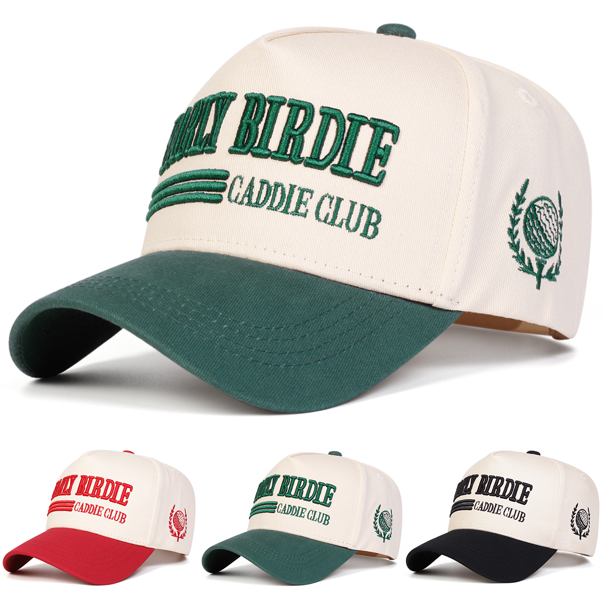 Unisex Early Birdie Caddie Club เย็บปักถักร้อยปรับ Hip Hop เบสบอลหมวกหมวกกอล์ฟฤดูใบไม้ผลิฤดูใบไม้ร่ว