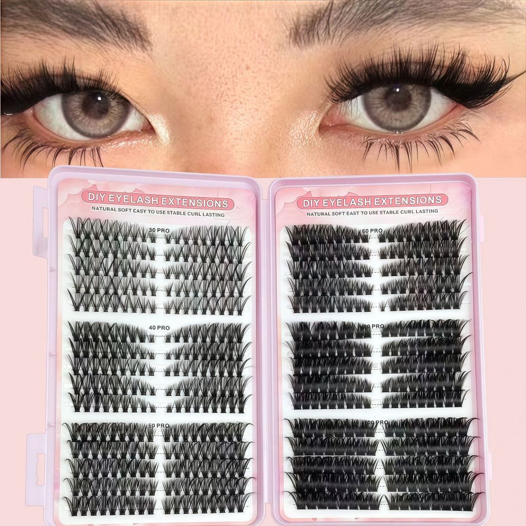 สําหรับขนตาปลอม Cat Eye Volume Segmented Lightweight Asian Style Lash Book