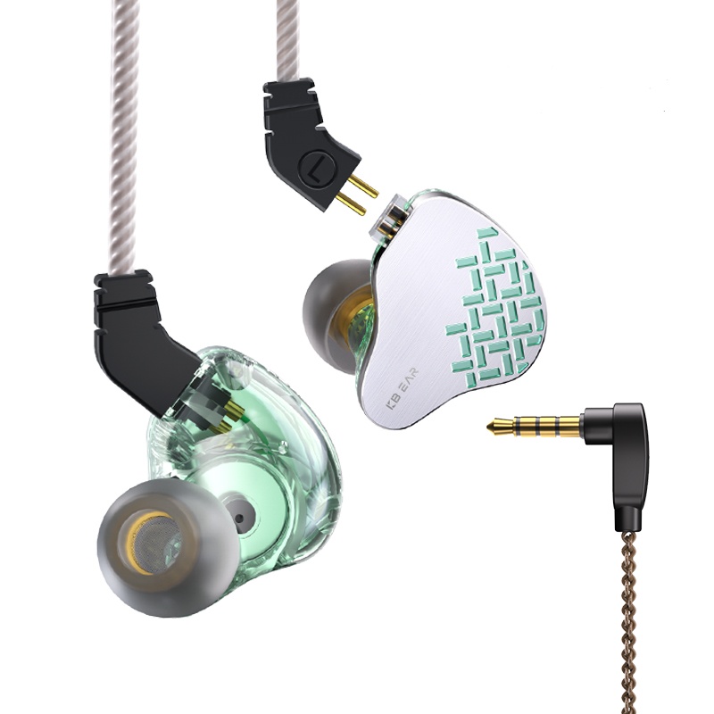 หูฟังอินเอียร์ KBEAR Rosefinch ตัดเสียงรบกวน หูฟังแบบมีสายพร้อมสายถอดได้ และแผ่นหน้าโลหะผสมสังกะสีเก