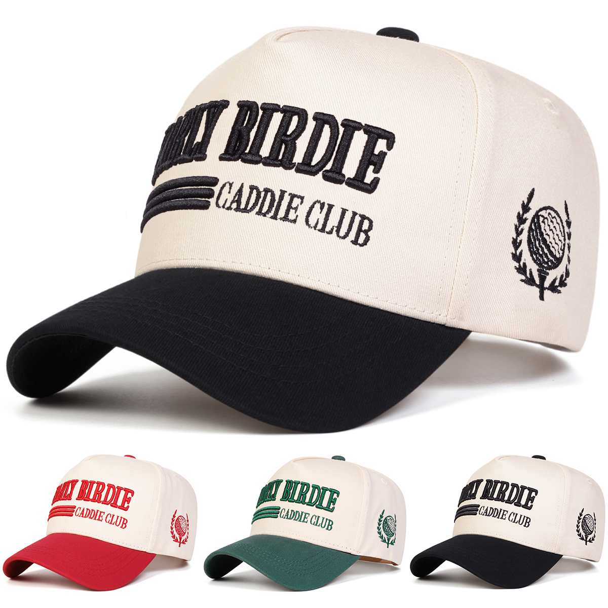Unisex Early Birdie Caddie Club ปักปรับ Hip Hop เบสบอลหมวกหมวกกอล์ฟฤดูใบไม้ผลิฤดูใบไม้ร่วงท่องเที่ยว