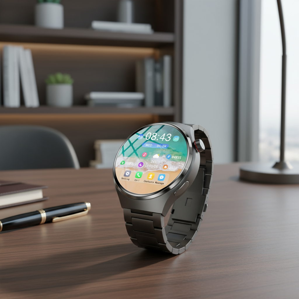 นาฬิกาอัจฉริยะ LAXASFIT สําหรับผู้ชาย มีระบบติดตามกีฬา รองรับ Android และ iOS