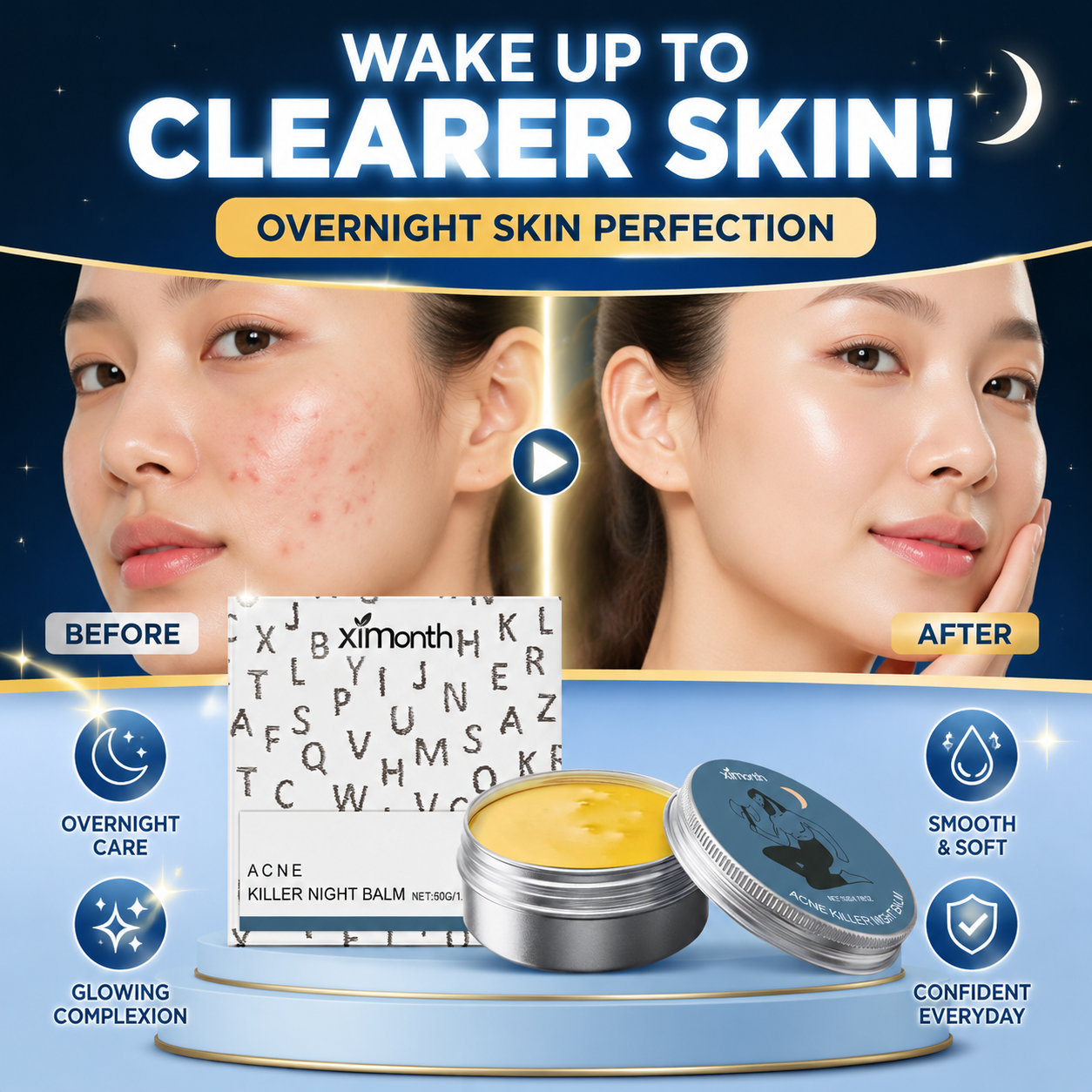 ครีมทาหน้าเพื่อผิวขาวข้ามคืน – มอยส์เจอไรเซอร์เพื่อผิวสวยเปล่งปลั่ง ผิวเรียบเนียนกระจ่างใส