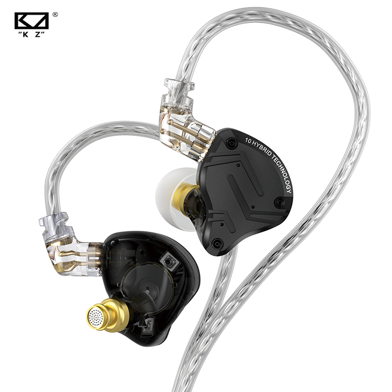 หูฟังอินเอียร์แบบผสมโลหะ เบสแน่น HIFI KZ ZS10 PRO X, หูฟังตัดเสียงรบกวนสําหรับกีฬา