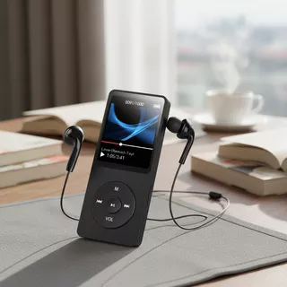 เครื่องเล่น MP3 บลูทูธ, วอล์คแมนพกพา พร้อม 128GB, หน้าจอดิจิทัล, วิทยุ FM, MP4/MP3 ไม่มีสูญเสียคุณภาพ