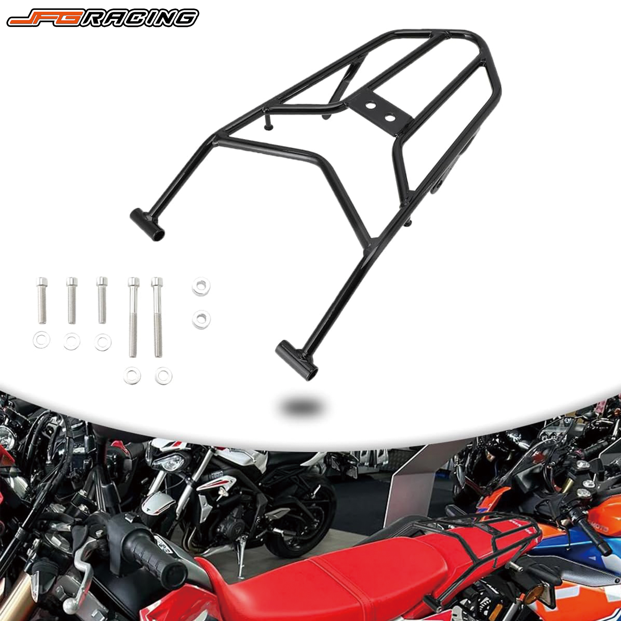 ตะแกรงสัมภาระท้ายรถมอเตอร์ไซค์วิบากสําหรับ CRF300L/300LR ปี 2021-2025