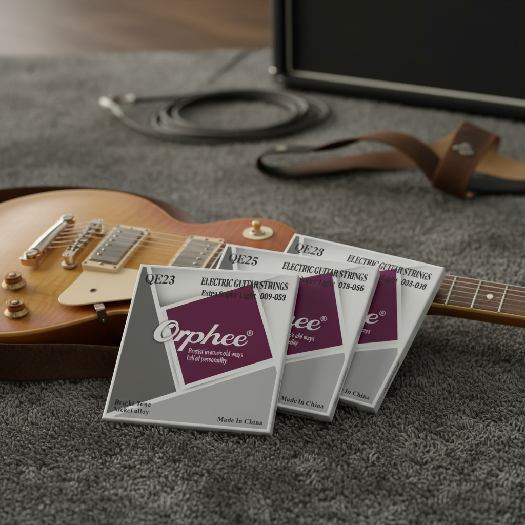 สายกีตาร์ไฟฟ้า Orphee เคลือบนิกเกิล QE23/QE25/QE27/QE29 - สายสํารองสําหรับกีตาร์