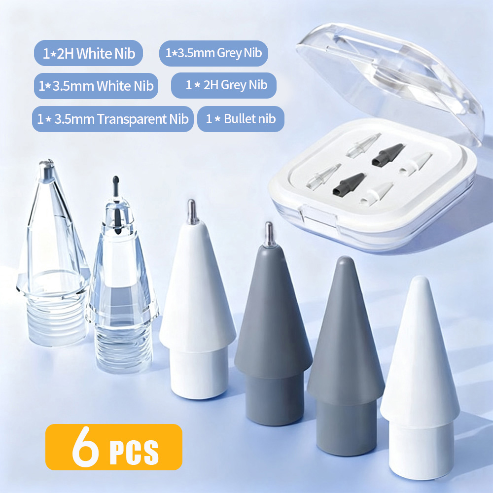 หัวปากกาสํารอง 6 ชิ้น สําหรับปากกาหัวเว่ย M-Pencil 3 ทําจากโลหะผสมนิกเกิลชุบ