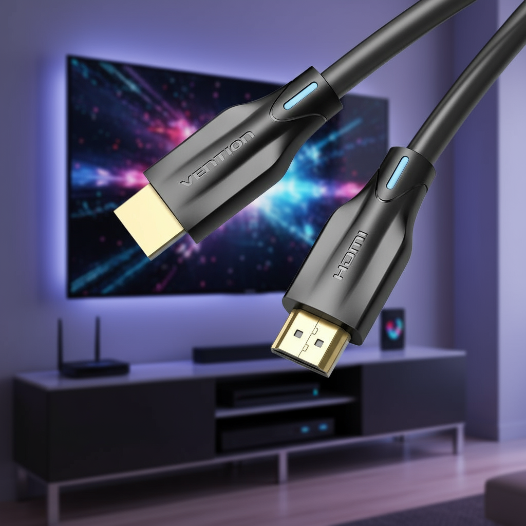 สาย HDMI 2.1 Vention 8K 60Hz 4K 120Hz ความเร็วสูง 48Gbps สําหรับ PS4 TV Switch