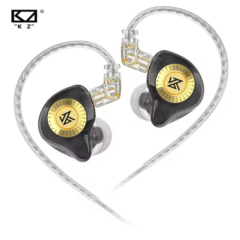 KZ EDX หูฟังหูฟัง Ultra HiFi แบบมีสาย 10 มม.Dual-Magnetic Dynamic Driver IEMs Bass Monitor เกมกีฬา Z