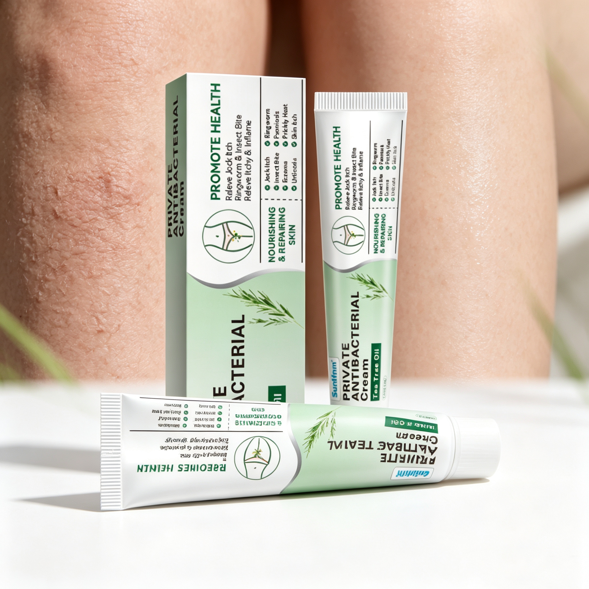 ครีมฆ่าเชื้อราส่วนตัวจาก Sunifirm Tea Tree, ครีมบรรเทาอาการคันและซ่อมแซมผิว, บาล์มทาตัวบรรเทาอาการอักเสบตามธรรมชาติ