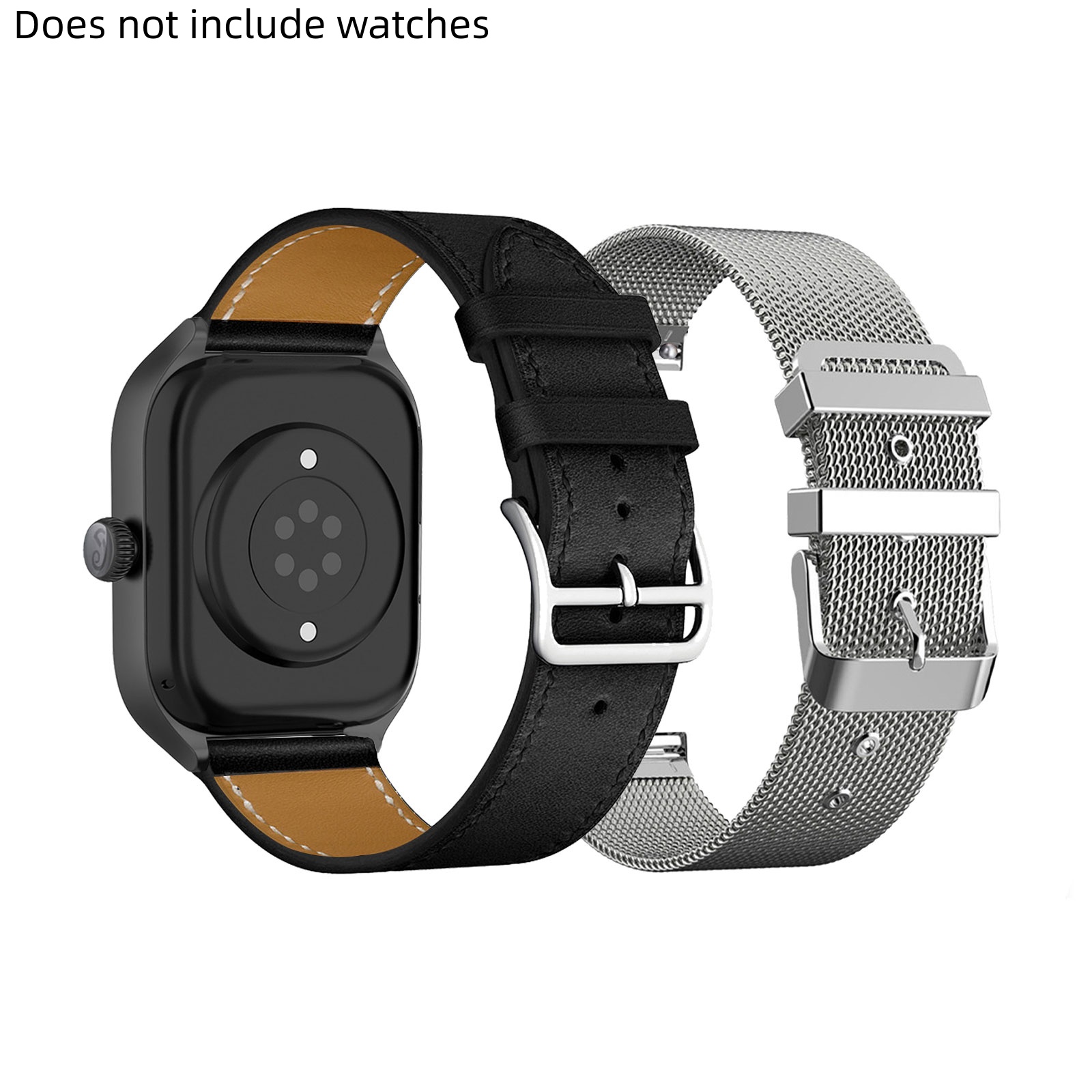 แฟชั่น 2 ชิ้นนาฬิกา ForAmazfit GTS 4/GTS 4 Mini/GTS 3/GTS 2/GTS 2 Mini/GTS 2E/GTSPU หนังนาฬิกา + โลห