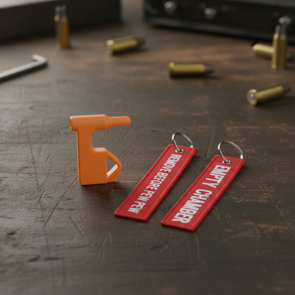 ธงบอกสถานะห้องกระสุน EMPTY/PEW PEW สําหรับ AR15 9mm ใส่ได้กับทุกรุ่น